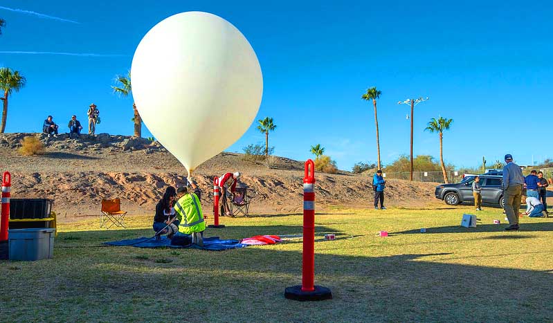 Yuma Baloon Launch 2018
