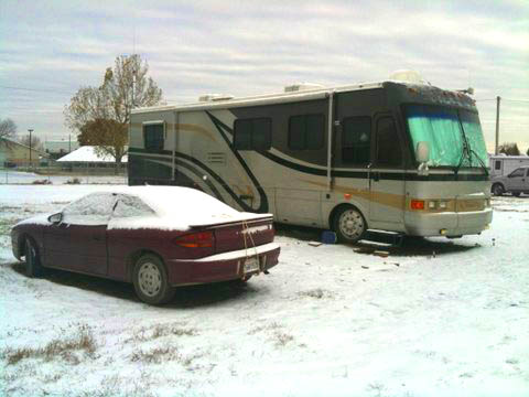 N6XT RV in the Snow