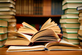 Books in a pileup